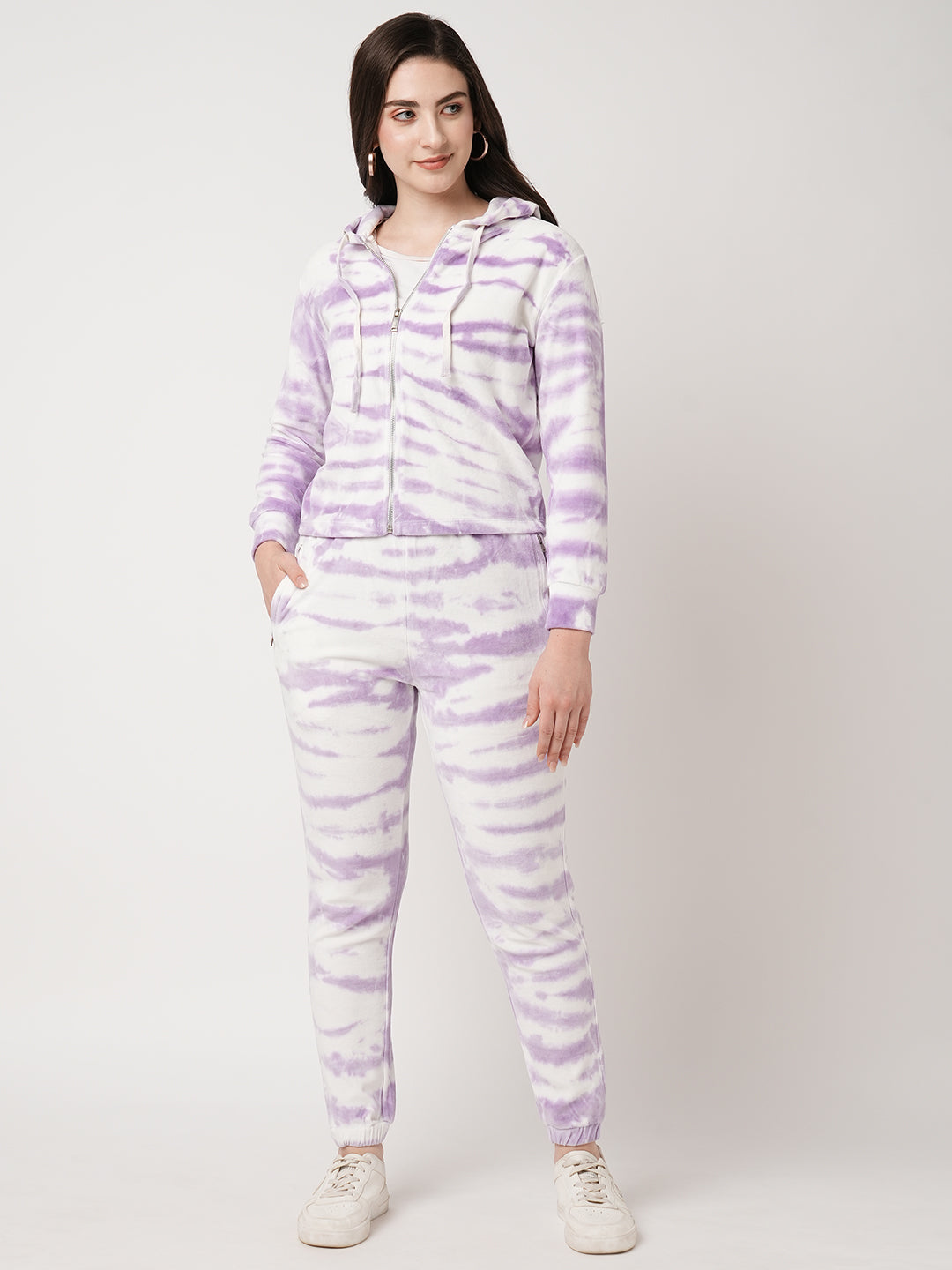 Women Lilac Tie & Dyed Sweatshirt