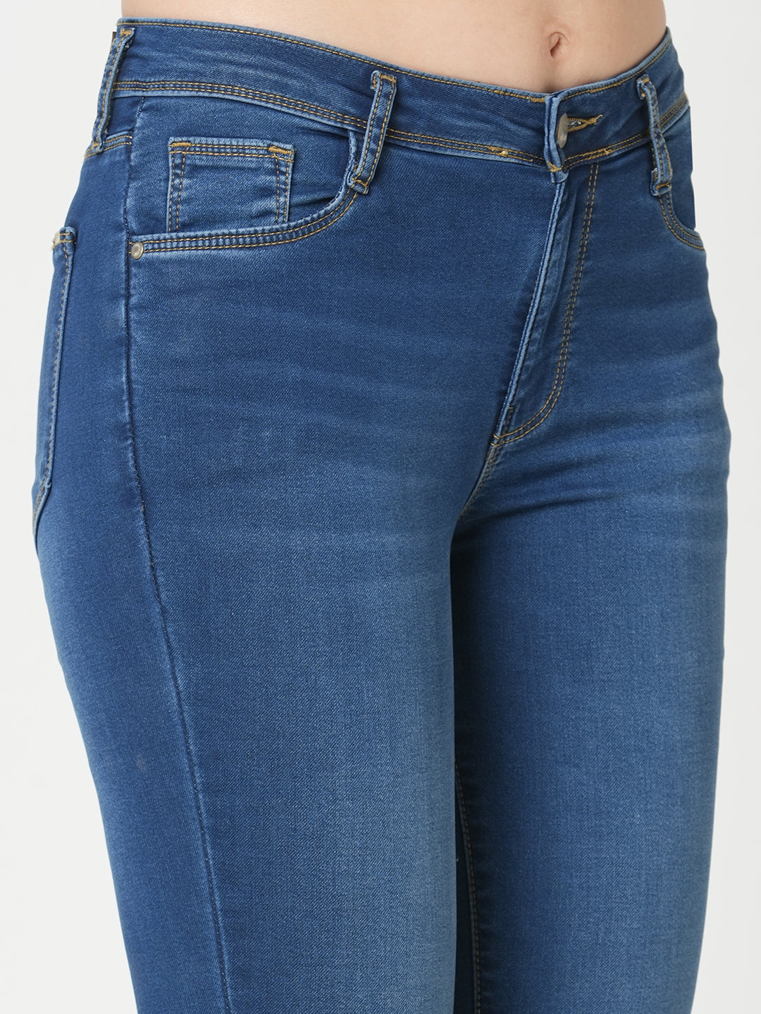 Women Blue High-Rise Skinny Jeans