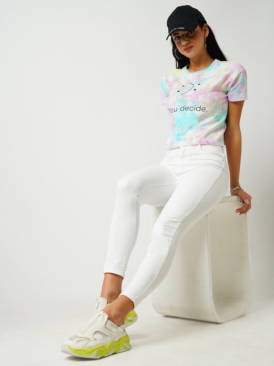Women Tie & Dye Slim T-Shirt