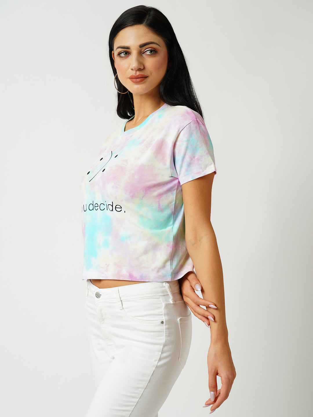 Women Tie & Dye Slim T-Shirt