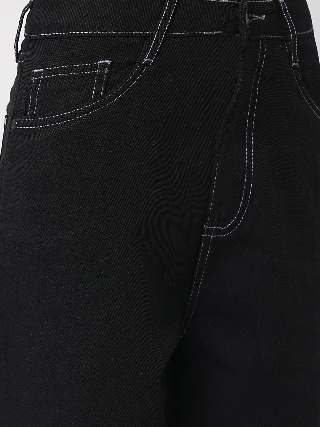 Women High-Rise Loose Straight Jeans