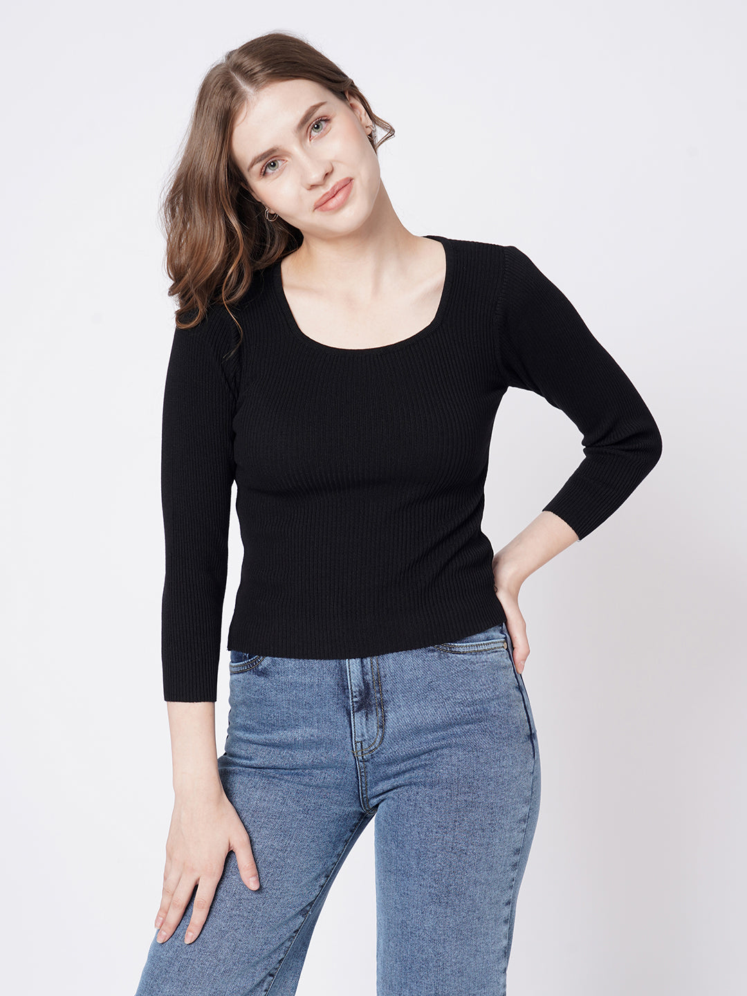 Women Ribbed T-Shirt