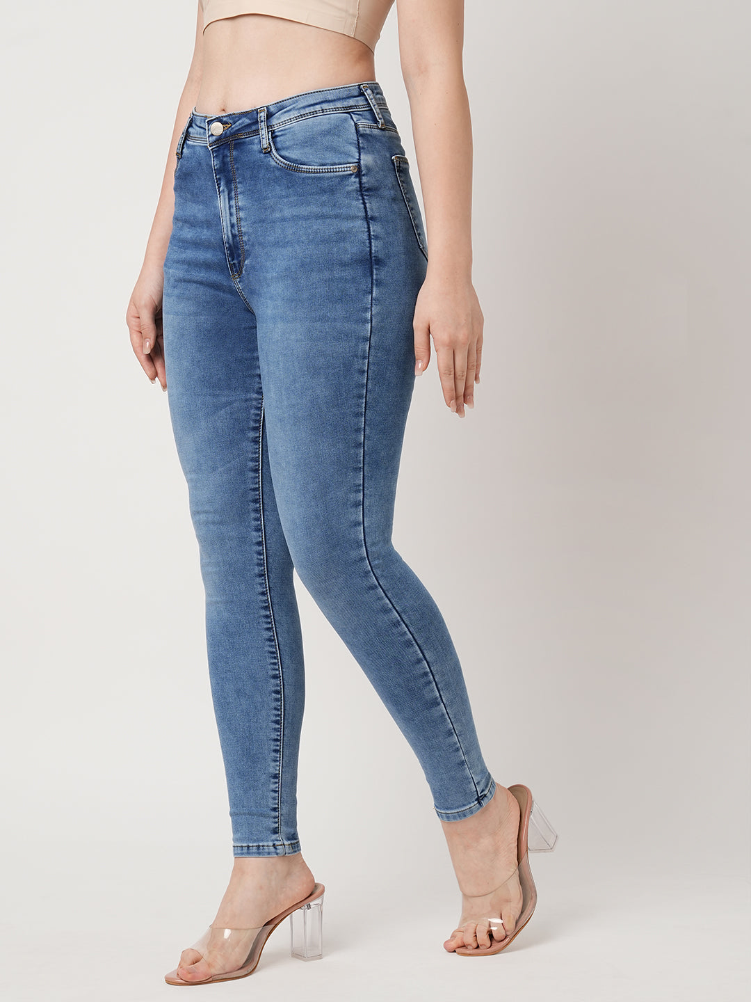 Women Blue Sky High-Rise Skinny Jeans