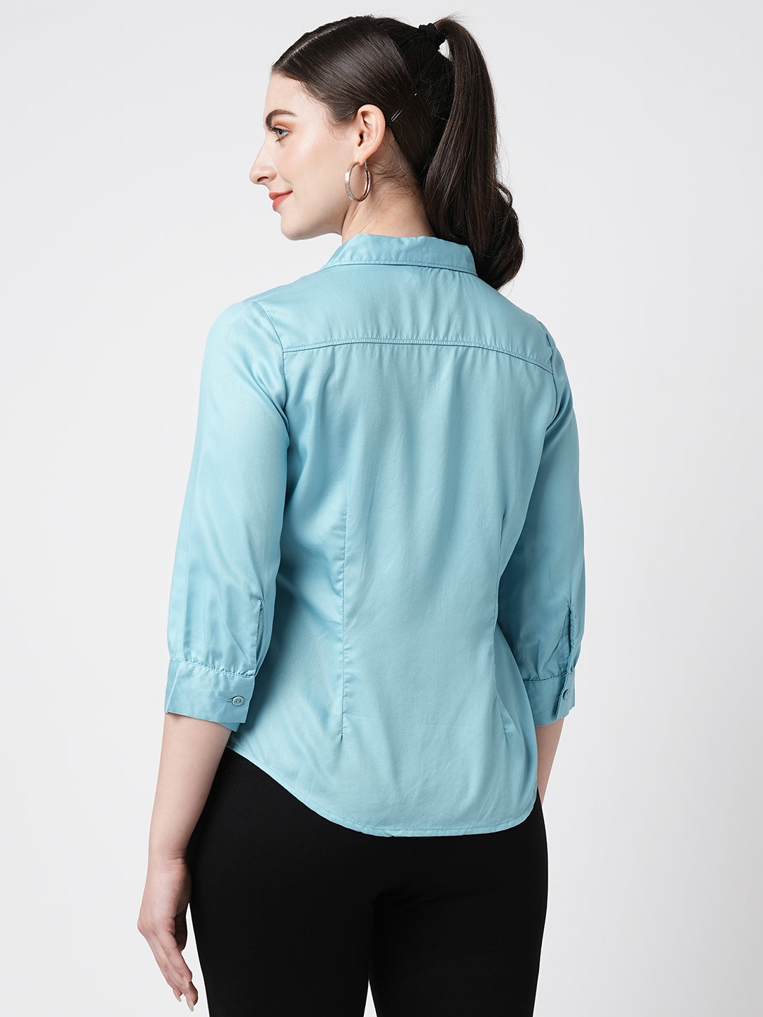 Women Turquoise Shirt