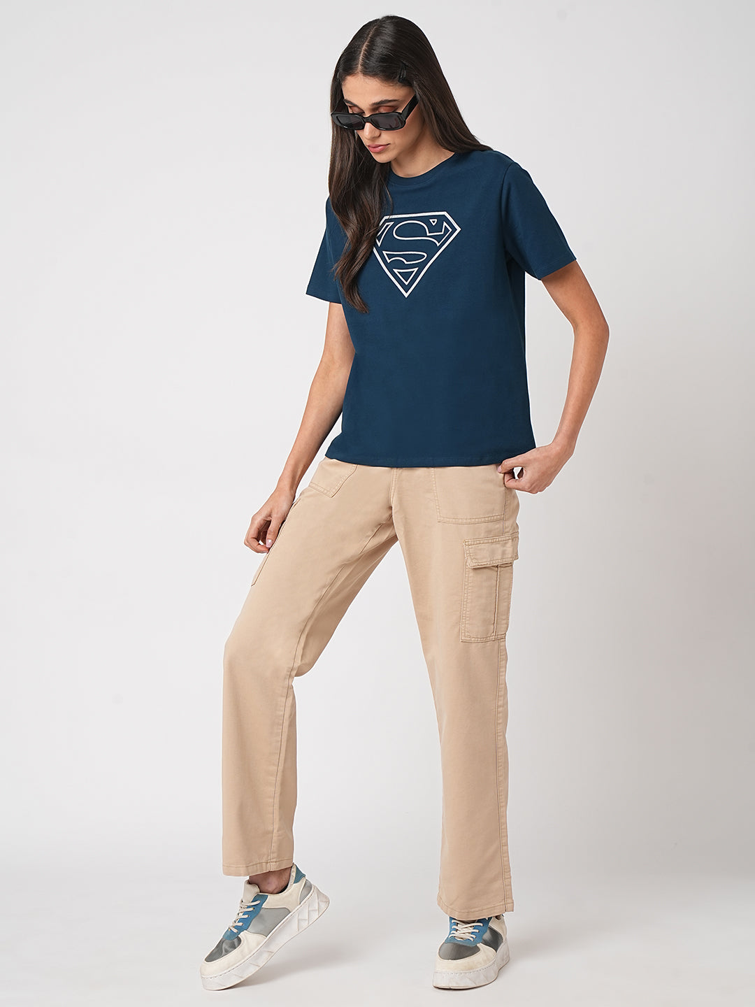 Women Airforce Super Man Graphic Tees