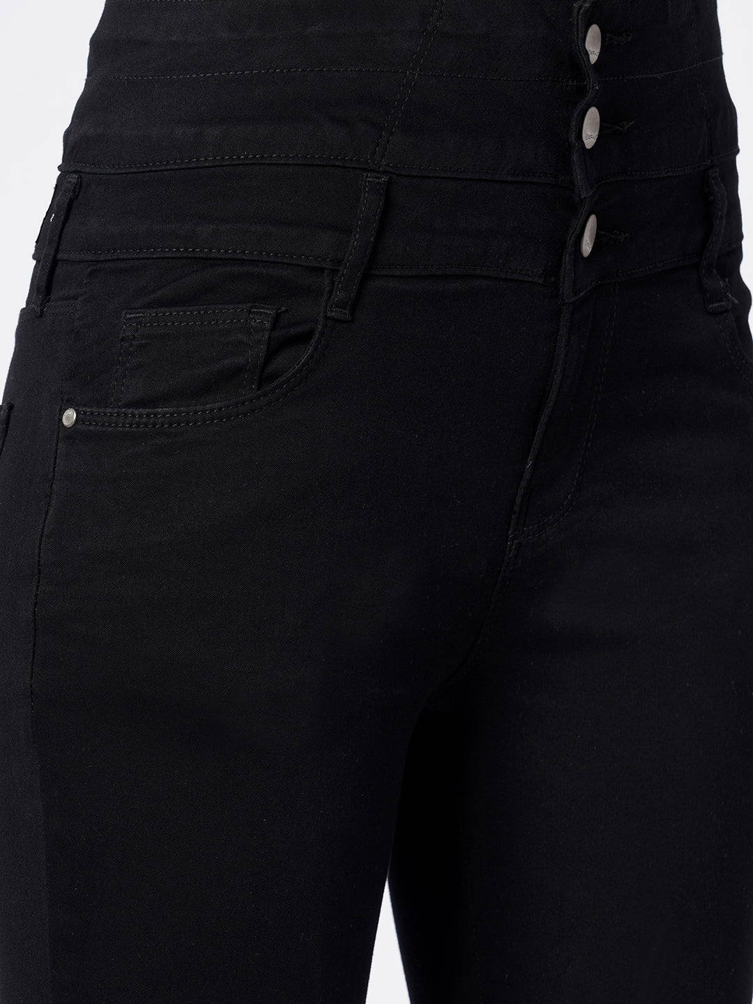 Women Black Super High-Rise Super Skinny Jeans