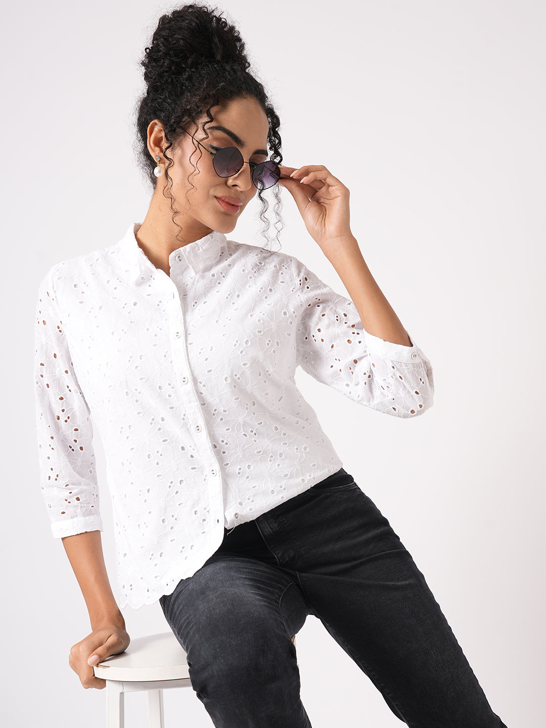Women Schiffli Shirt