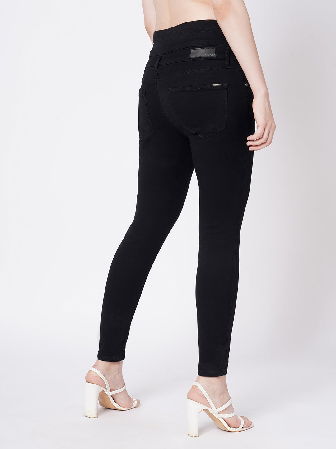 Women Black Super High-Rise Super Skinny Jeans