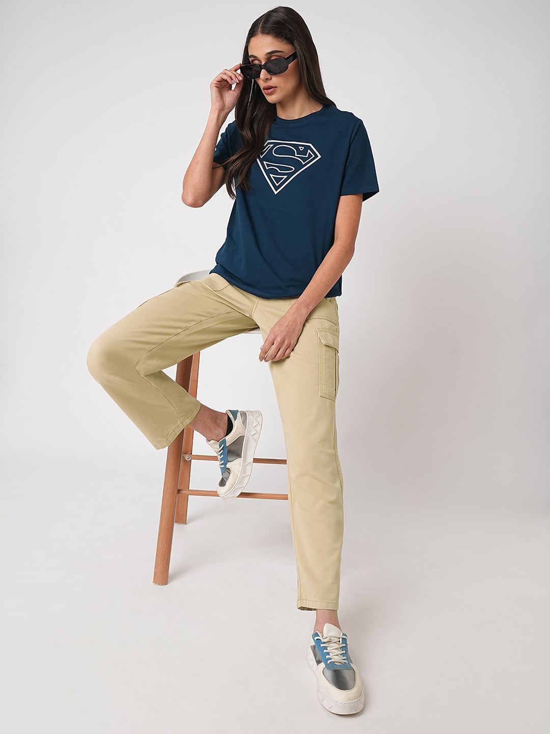 Women Oatmilk High-Rise Cargo