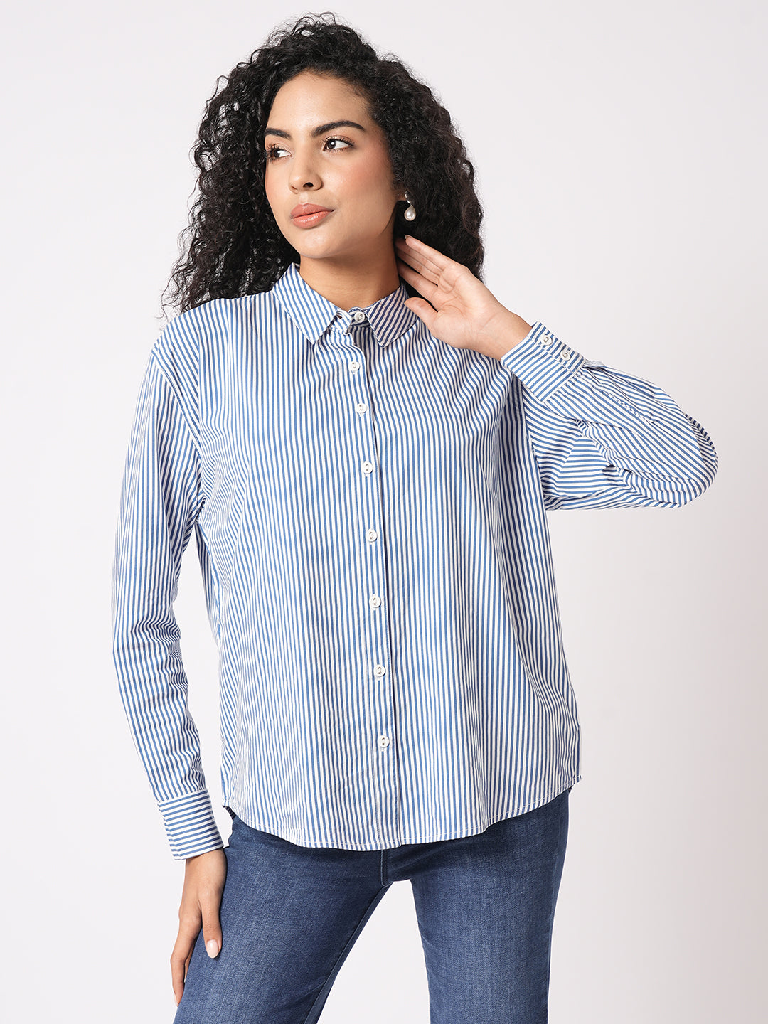 Oversized Striped Shirt