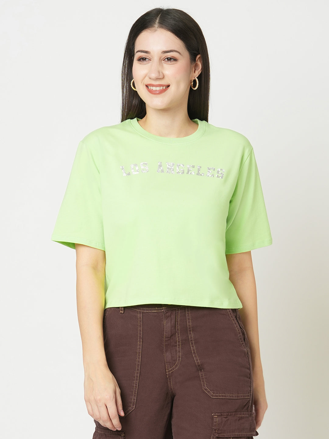 Women Leafy Graphic Tees