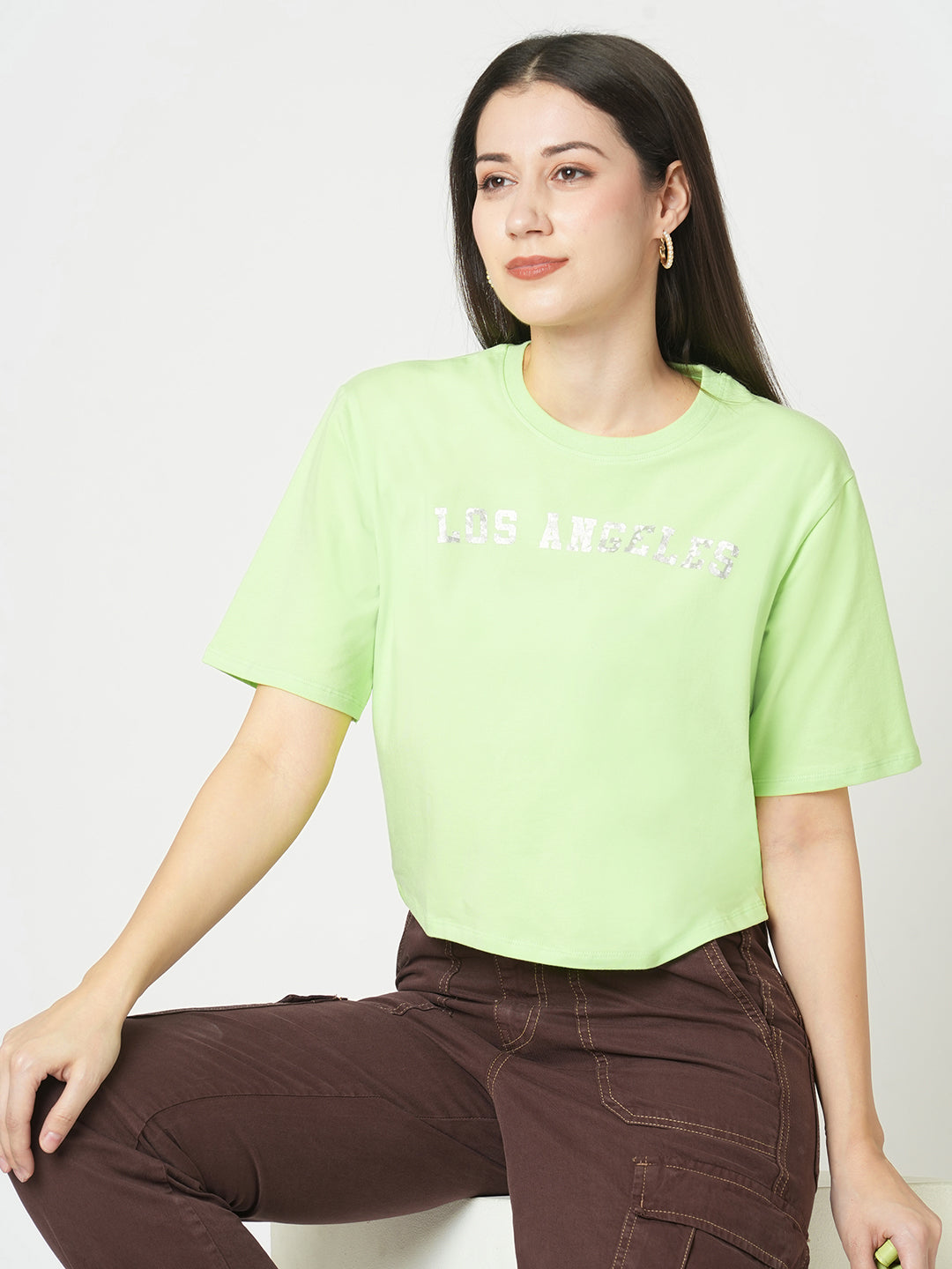 Women Leafy Graphic Tees