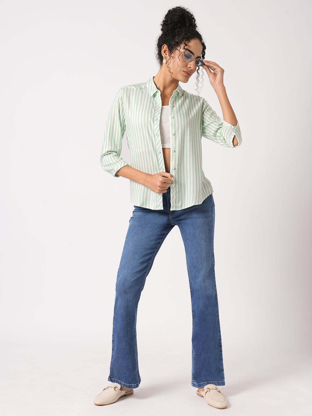 Women Striped Shirt