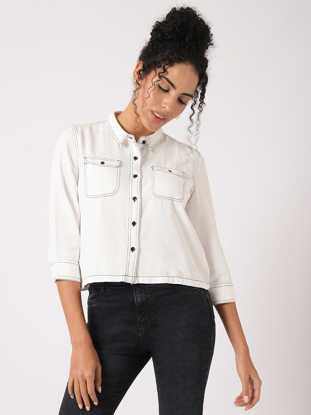 Women Solid Shirt