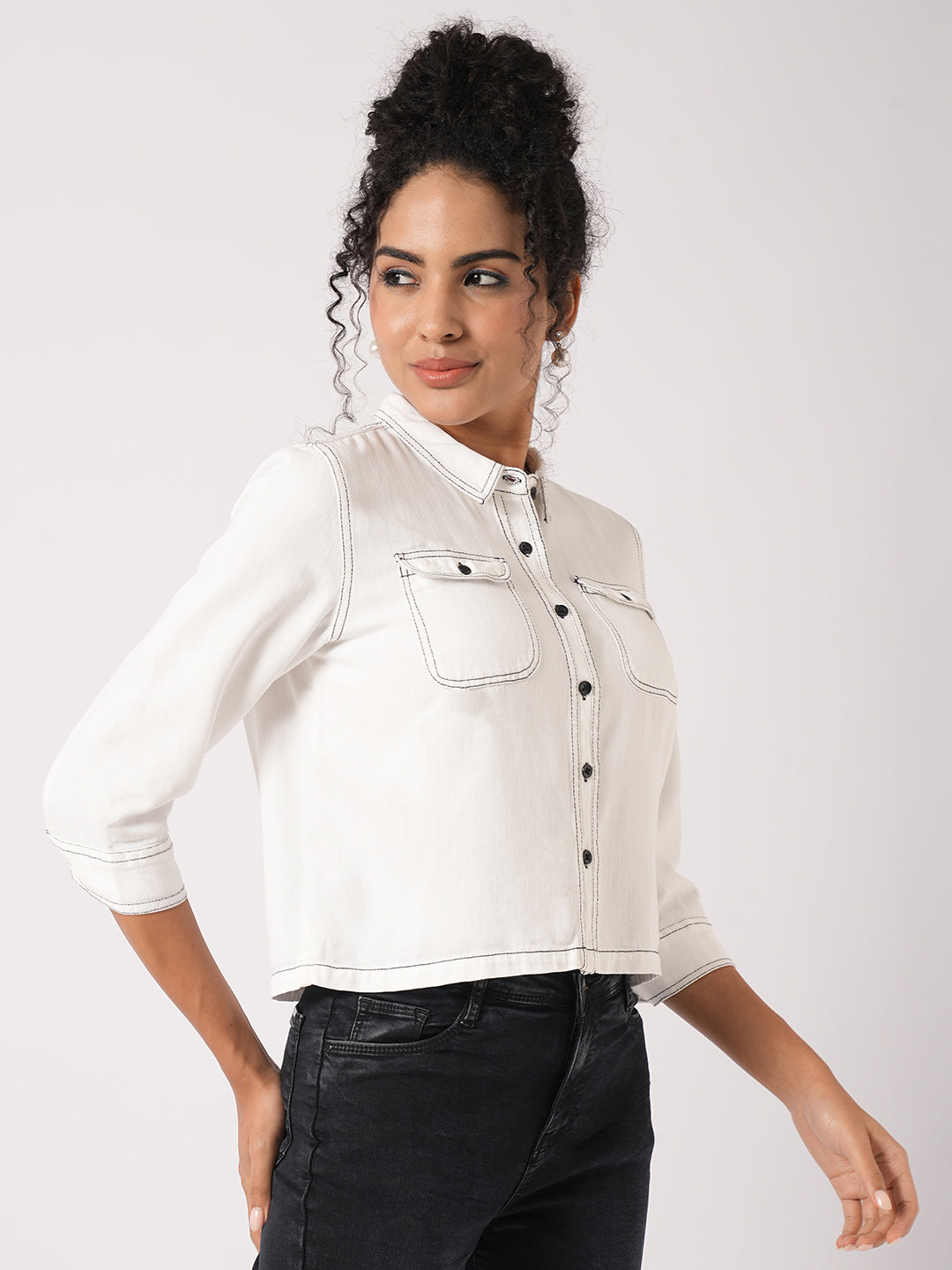 Women Solid Shirt