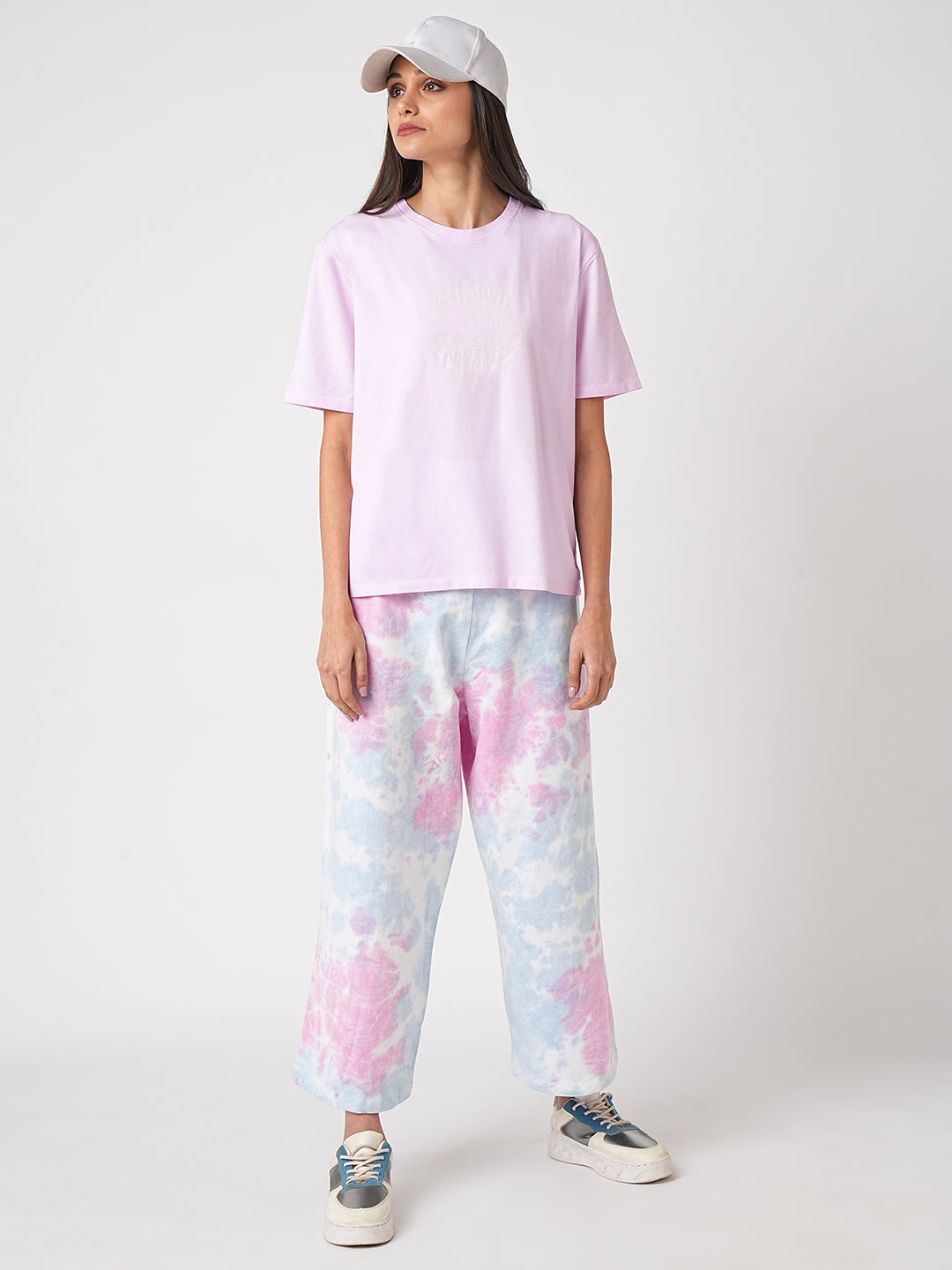 Women Lilac Cold Dye T-Shirt