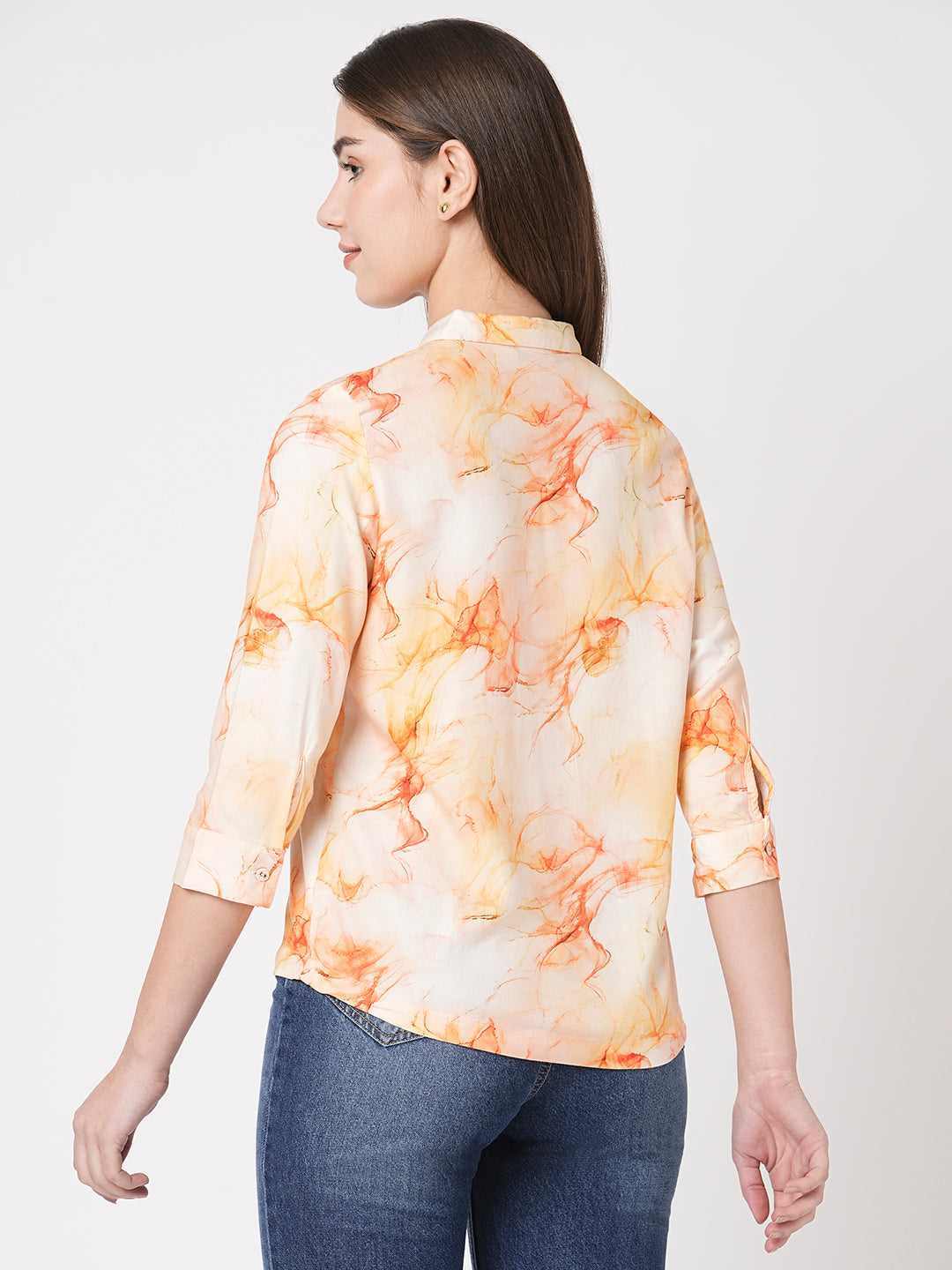 Women Marble Print Shirt