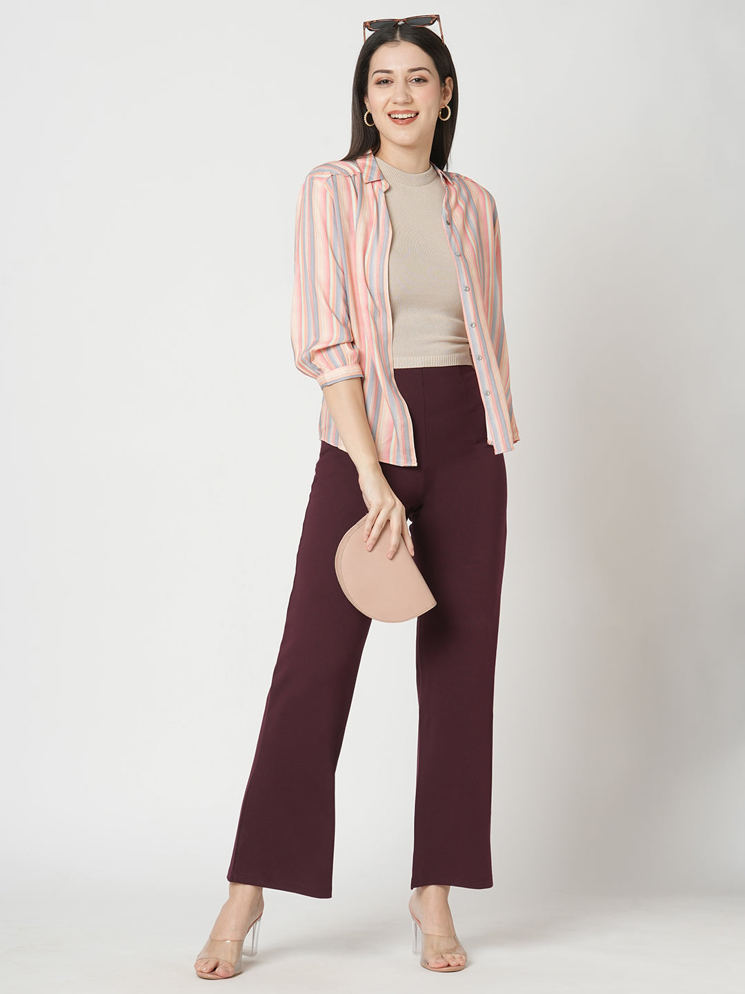 Women Multi Stripe Shirt