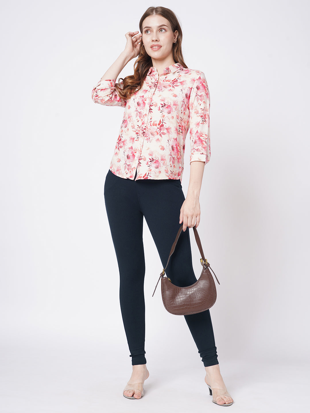 Women Navy Treggings