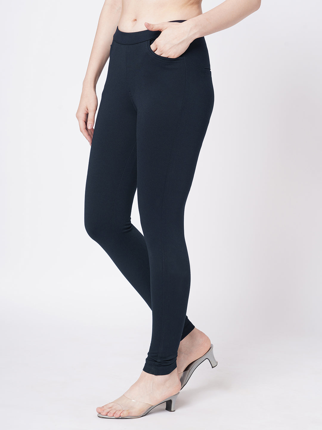 Women Navy Treggings