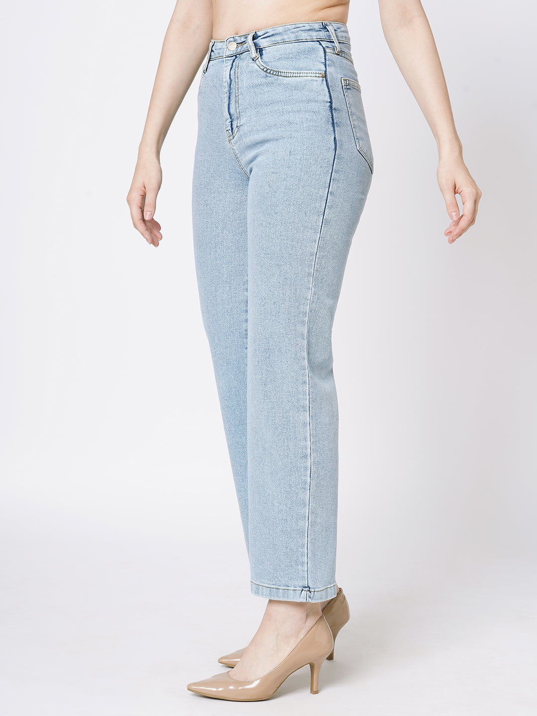 Women High-Rise Wide Leg Jeans
