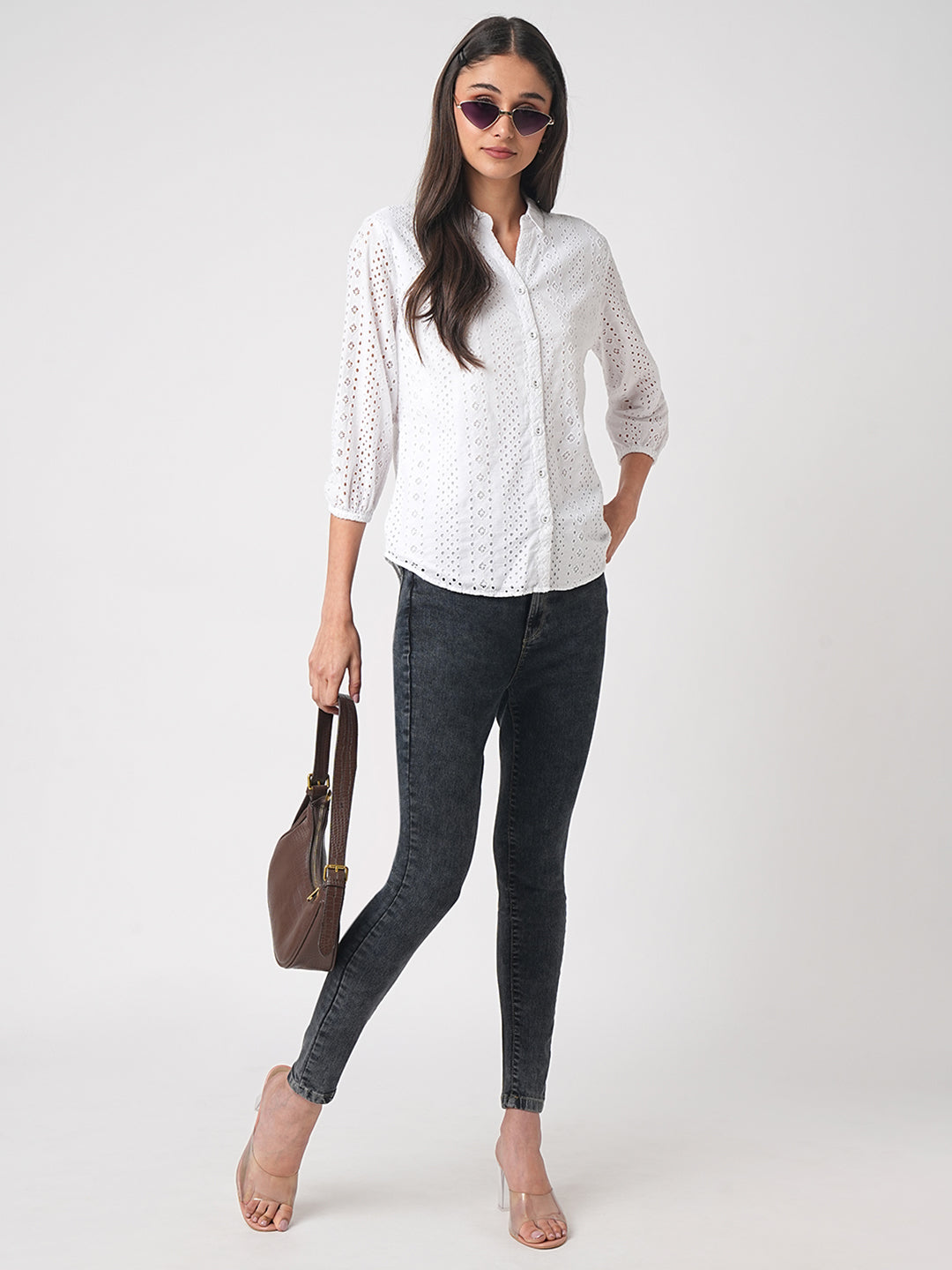 Women Carbon Black Super High-Rise Super Skinny Jeans