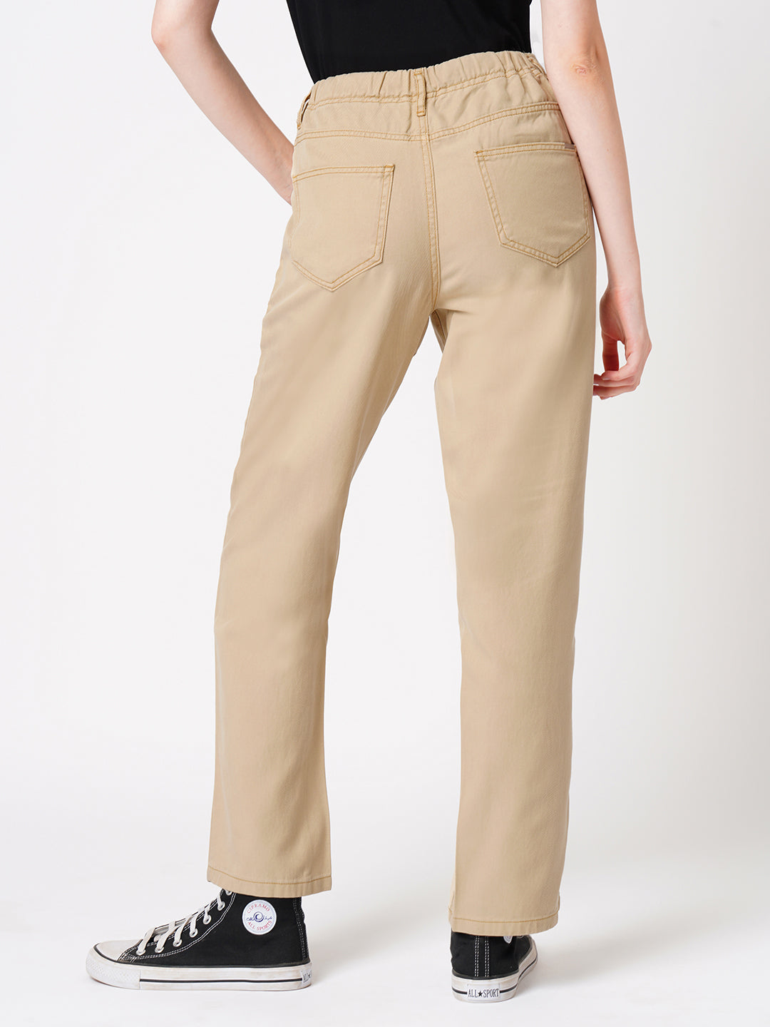 Women Granola High-Rise Straight Fit Jeans