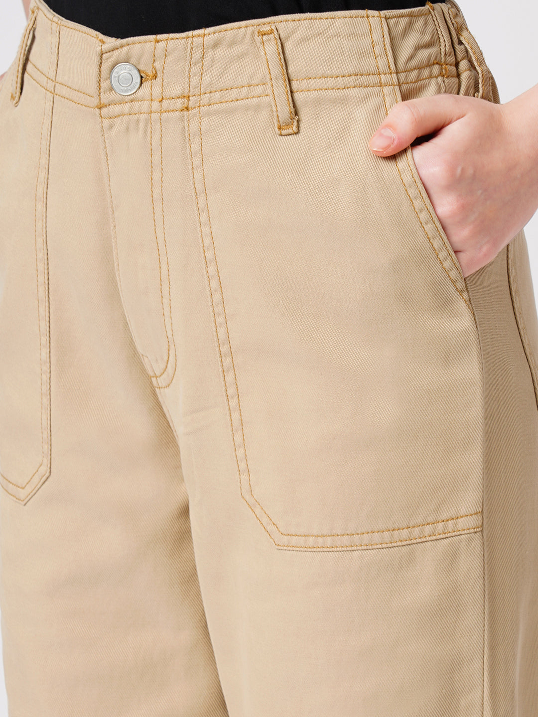 Women Granola High-Rise Straight Fit Jeans