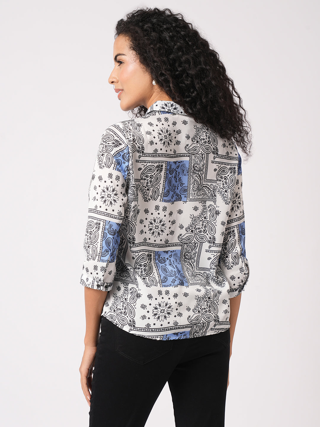 Women Bandana Printed Shirt