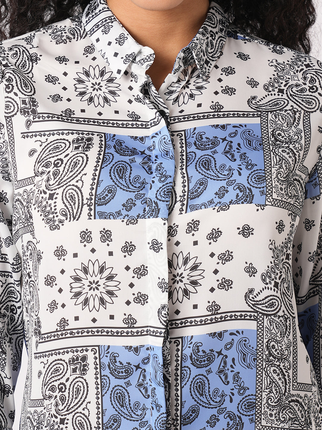 Women Bandana Printed Shirt