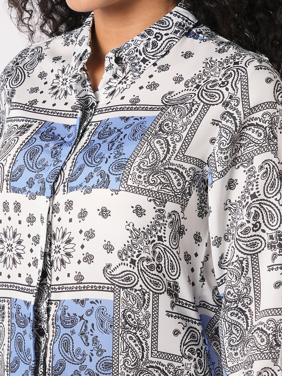 Women Bandana Printed Shirt