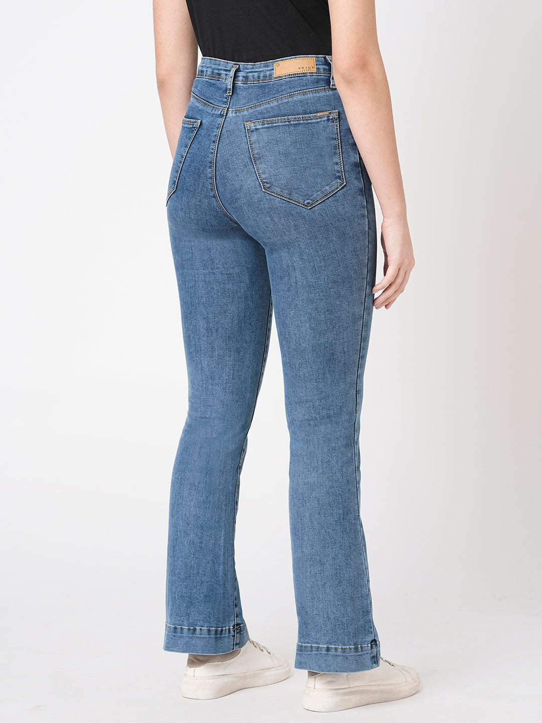 Women Blue High-Rise Flare Jeans