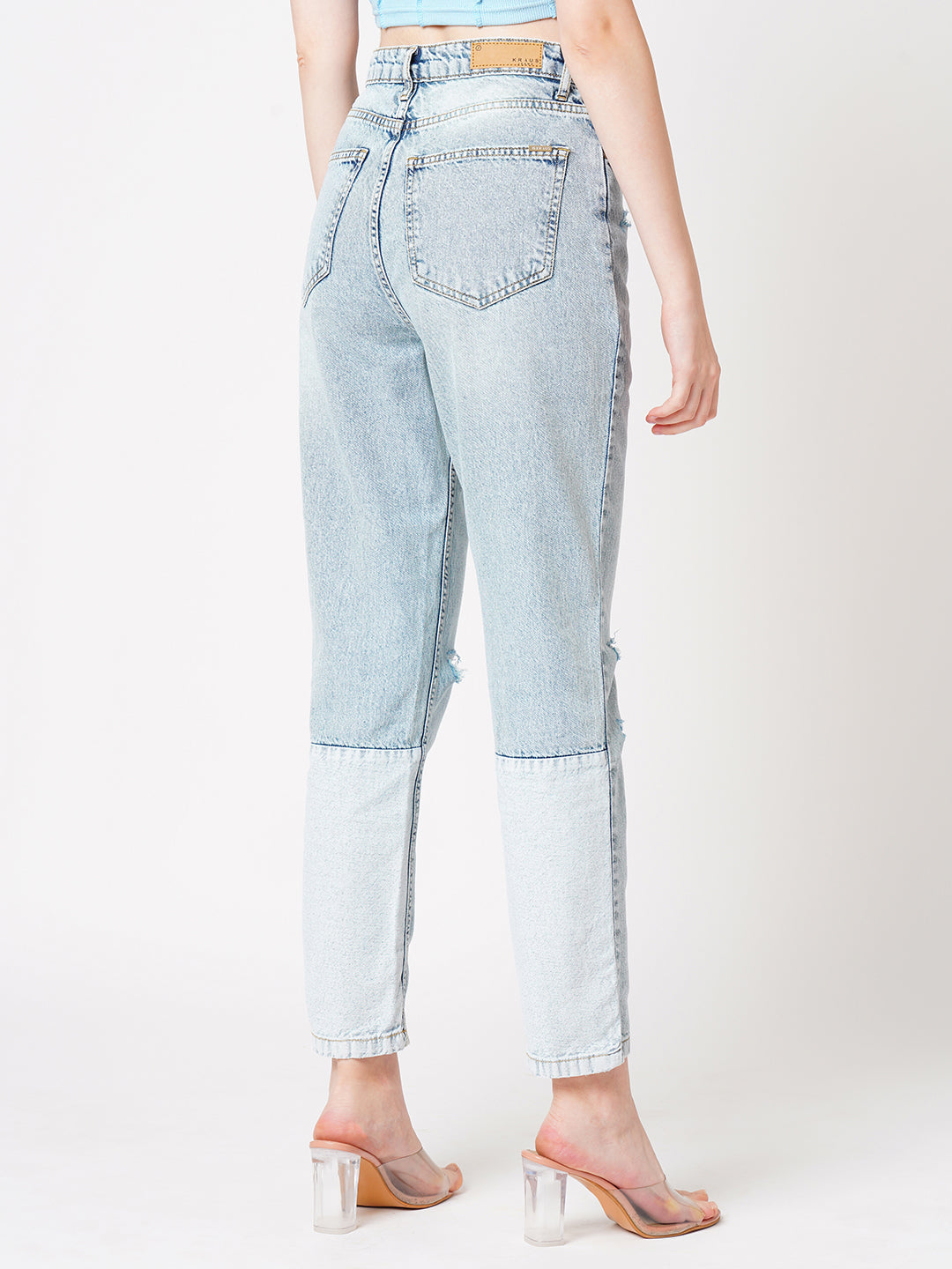 Women High-Rise Mom Fit Jeans