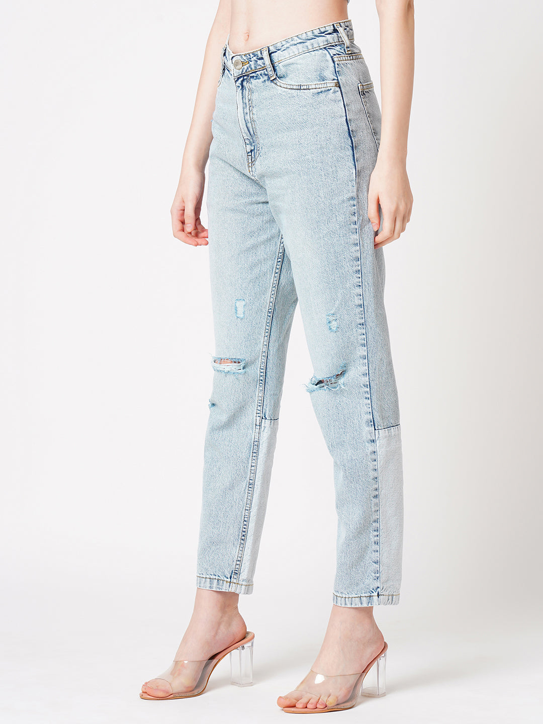 Women High-Rise Mom Fit Jeans
