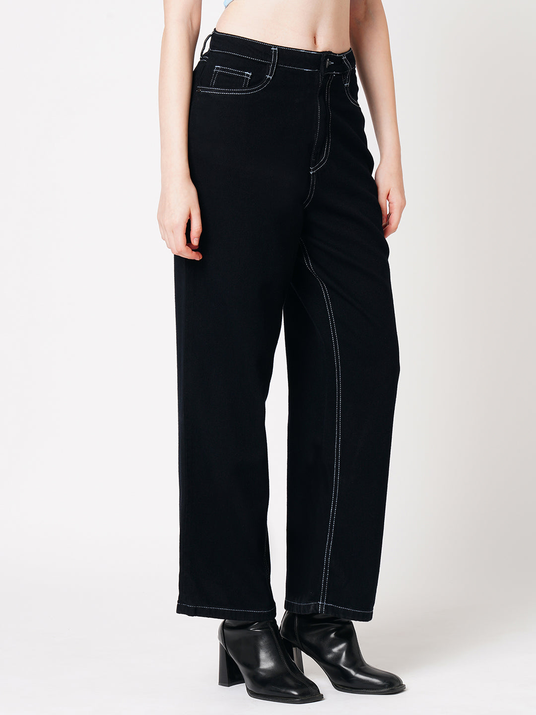 Women High-Rise Wide Leg Jeans