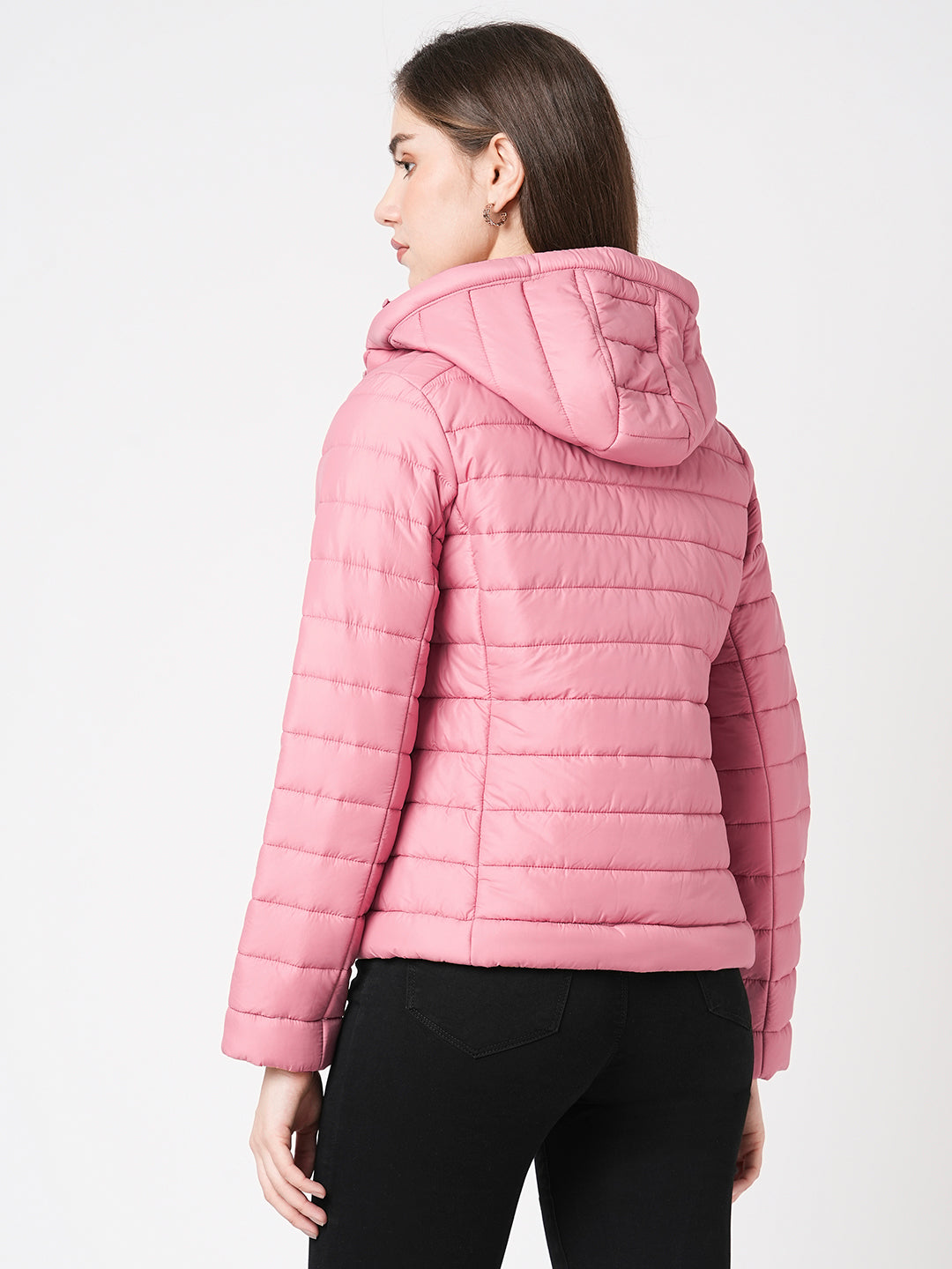 Women Blush Pink Winter Jacket