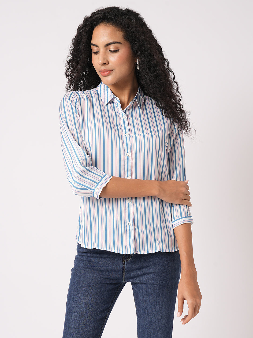 Women Striped Shirt