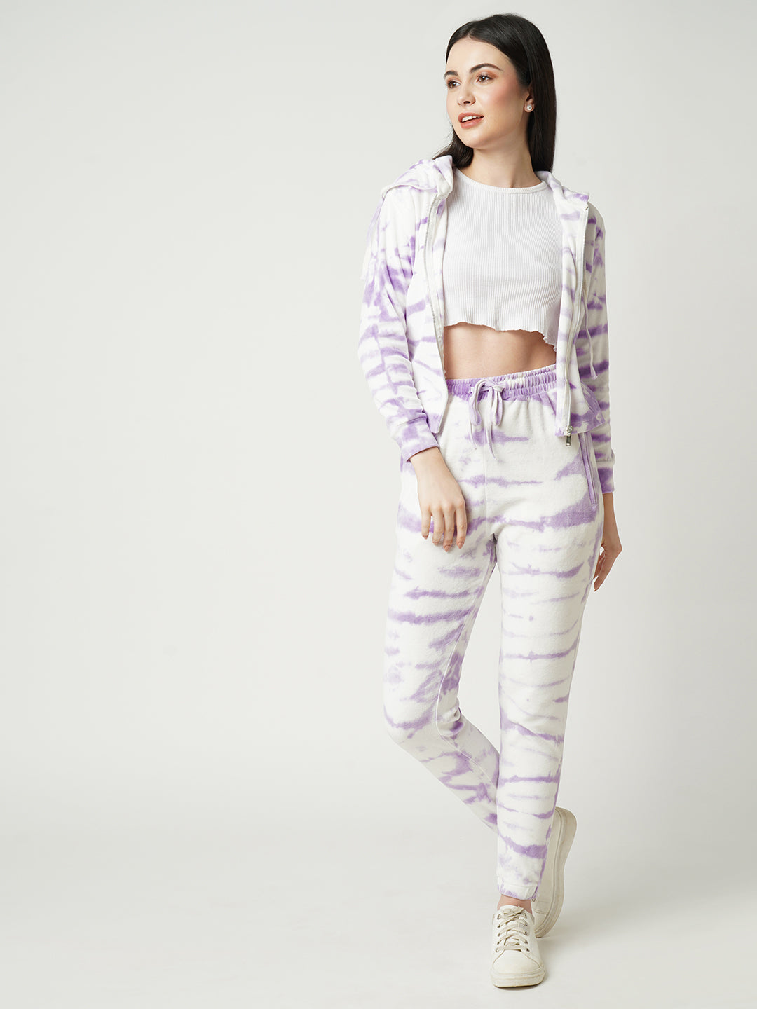 Women Lilac Tie & Dyed Sweatshirt