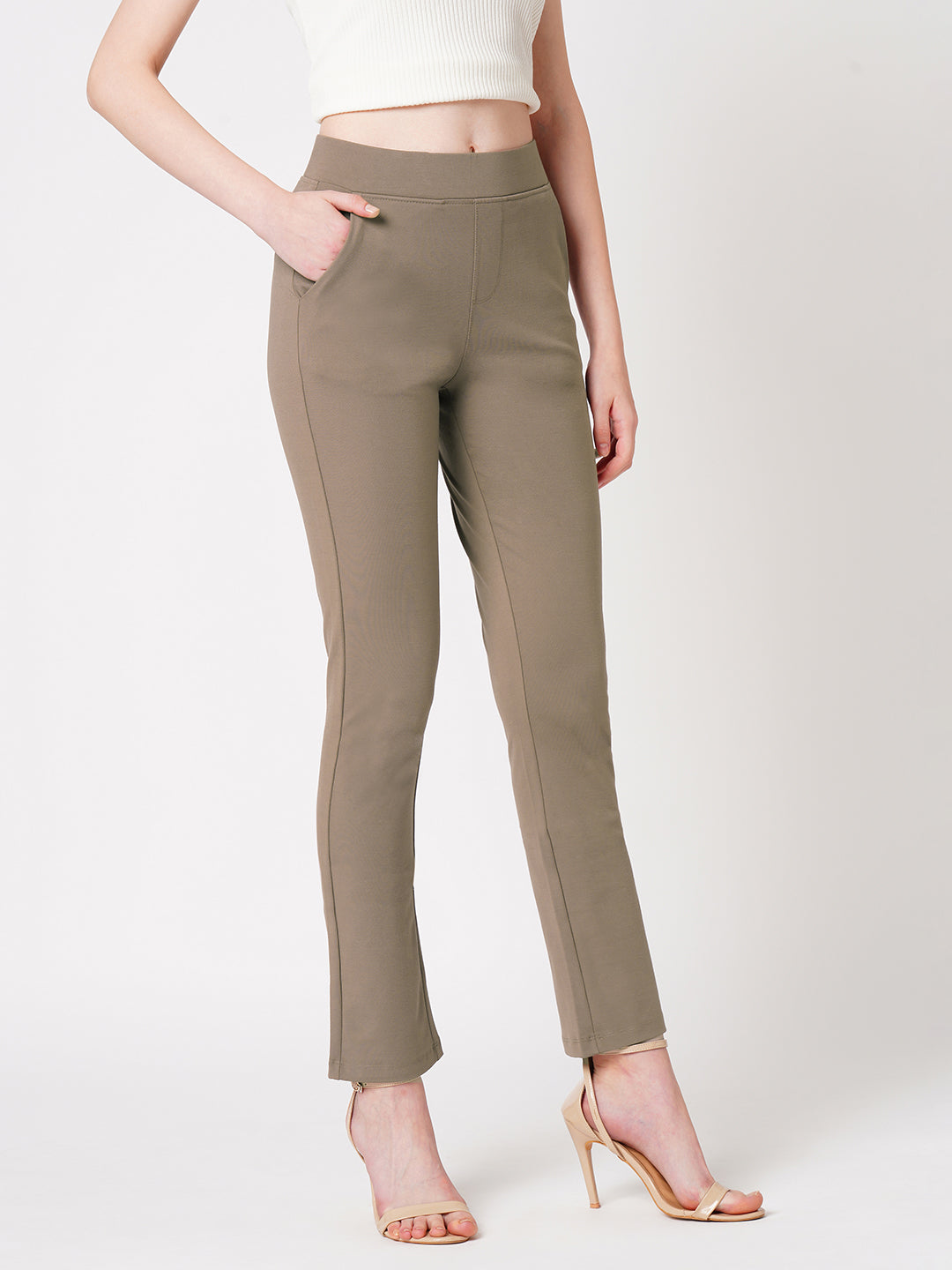 Women Mouse High-Rise Skinny Treggings