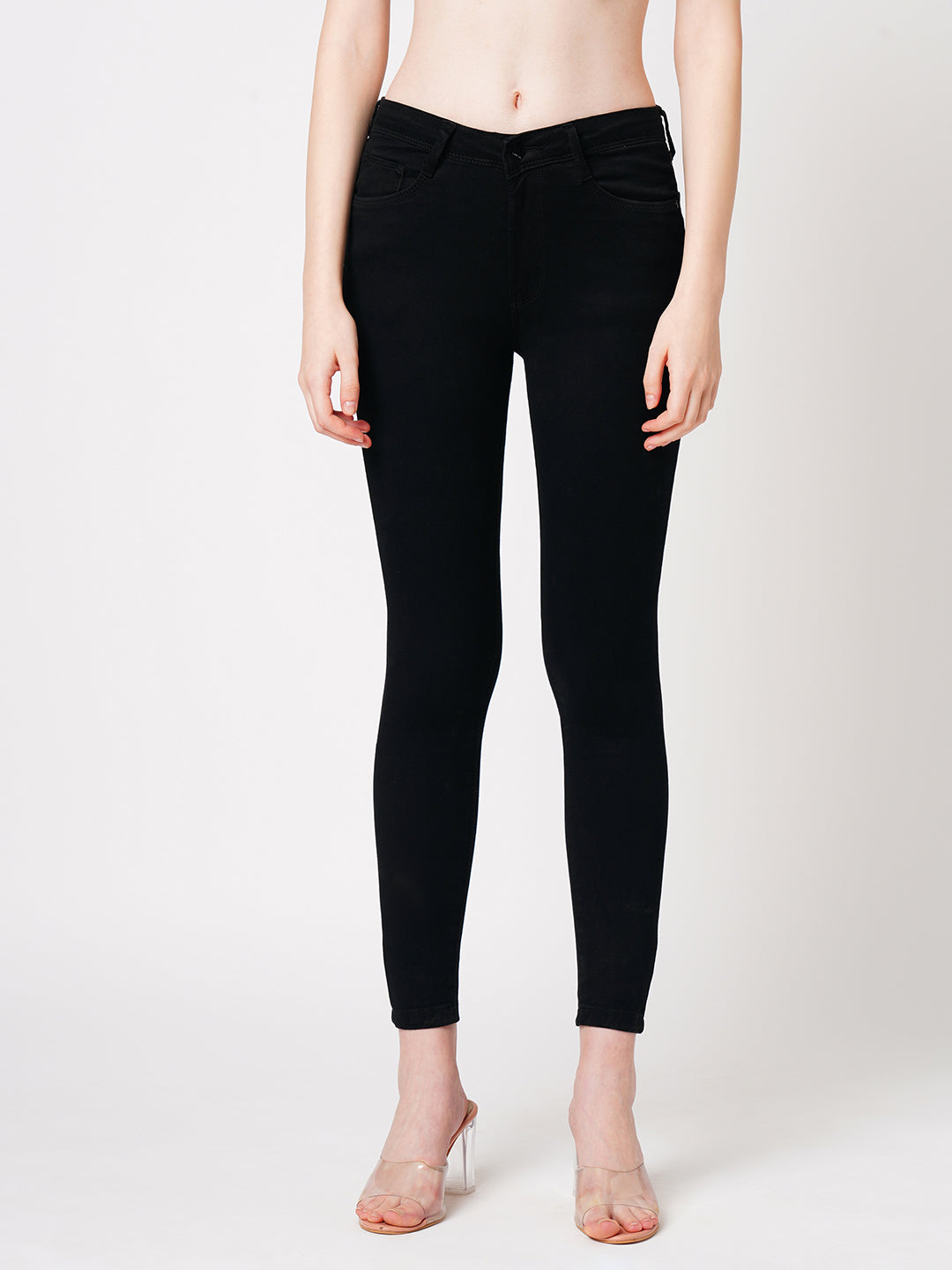 Women Sky High-Rise Skinny Fit Jeans