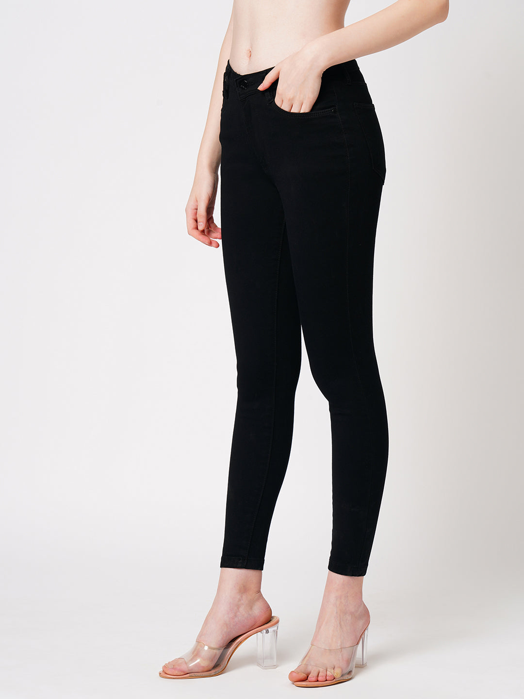 Women Sky High-Rise Skinny Fit Jeans