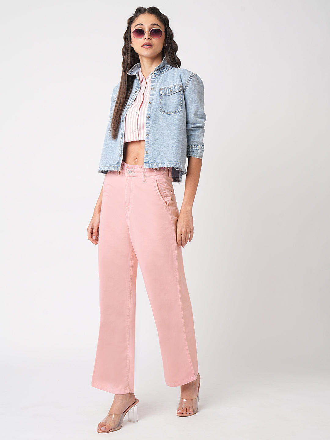 Women High-Rise Wide Leg Jeans
