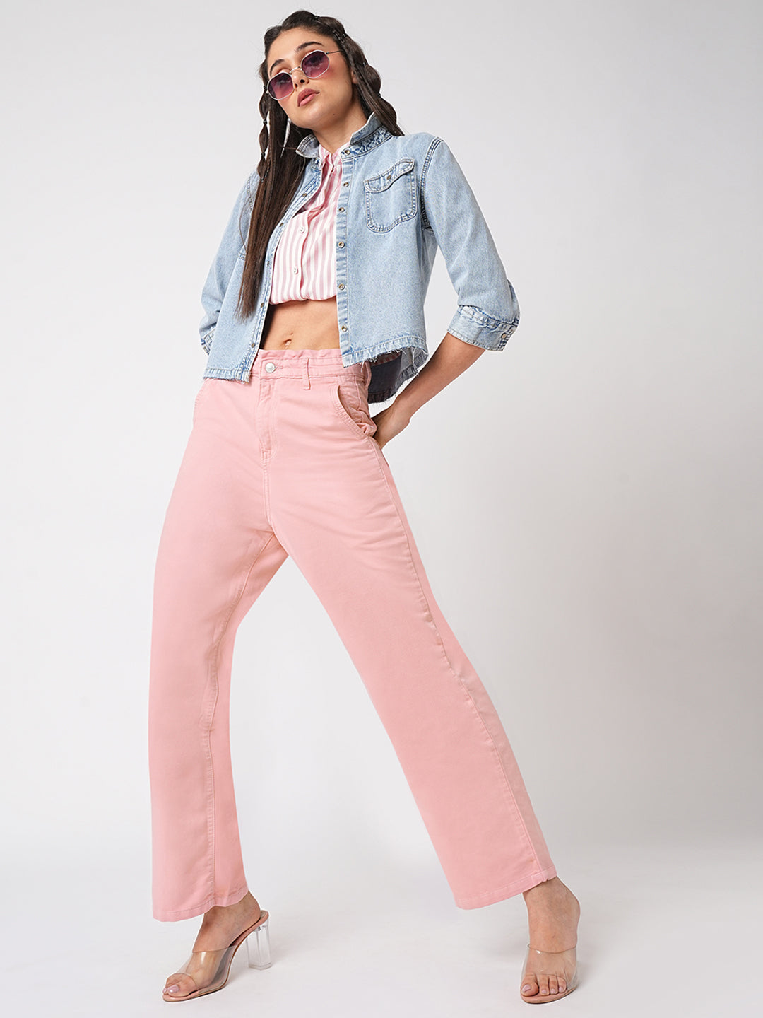 Women High-Rise Wide Leg Jeans