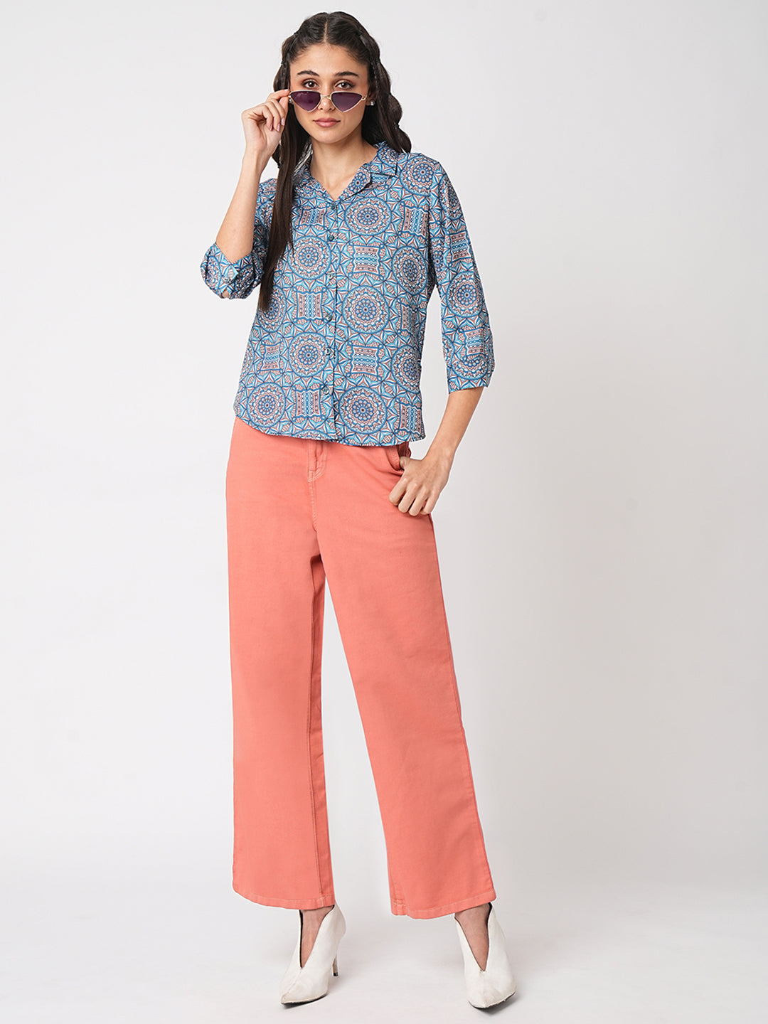 Women High-Rise Wide Leg Jeans