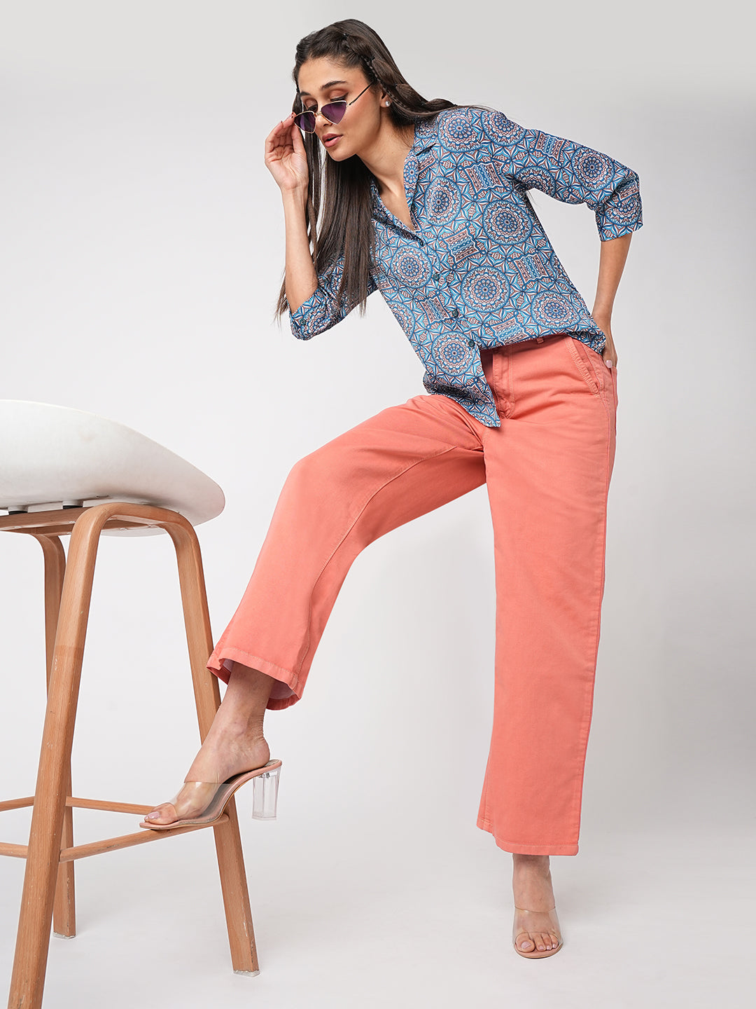 Women High-Rise Wide Leg Jeans