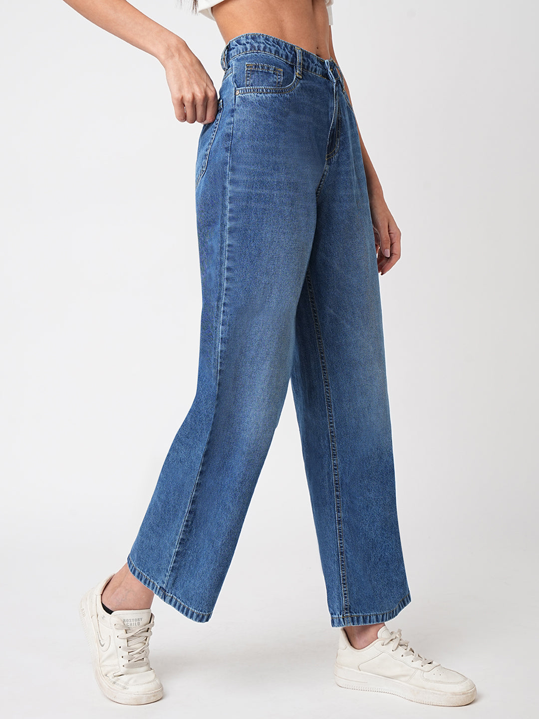 Women High-Rise Wide Leg Jeans