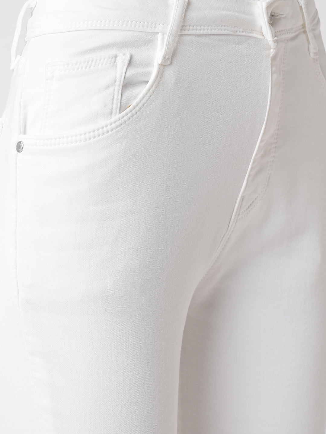 Women White High-Rise Skinny Jeans