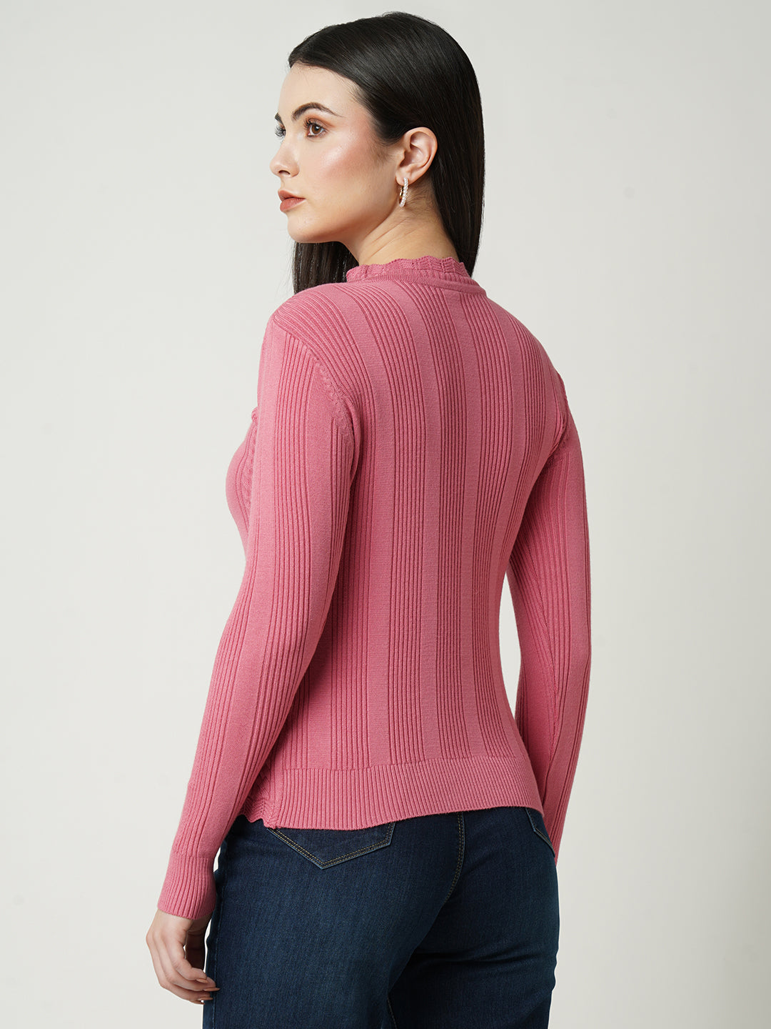 Women Blush Pink Sweaters
