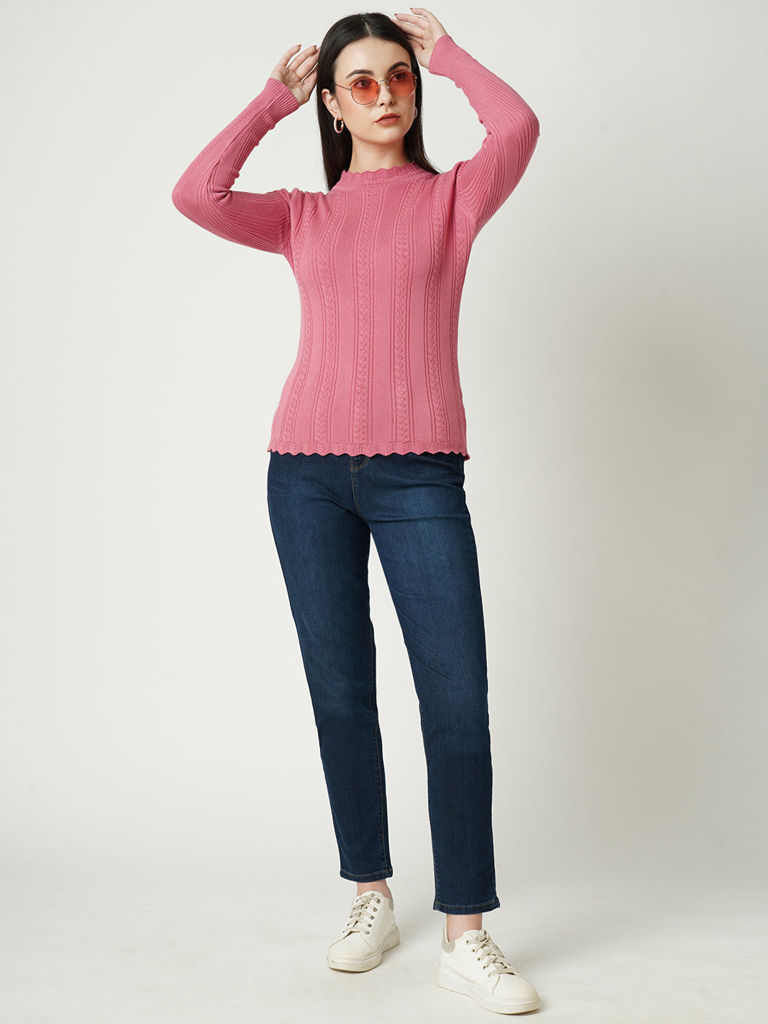 Women Blush Pink Sweaters