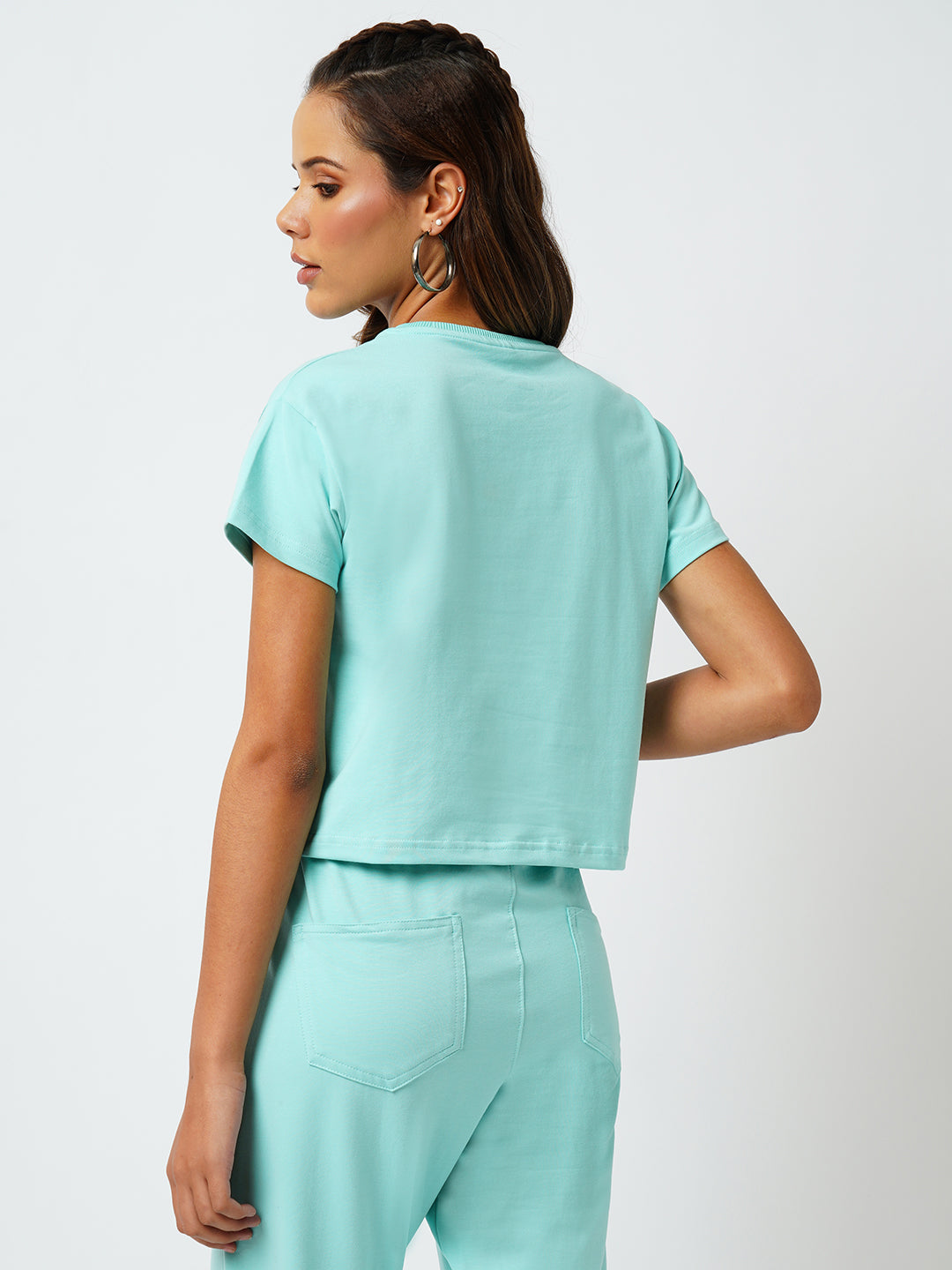 Women Aqua Sky Athleisure Top